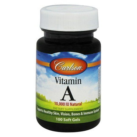 La vitamine A naturel 10 000 UI Carlson Laboratories 100 Softgel
