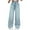 Light Blue, variant on Girls Pants Teen Girls Fashion Star Stitching Decorated Wide Leg Jeans