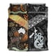 thumbnail image 3 of Nueva Zelanda Maori Aotearoa y Australia Aborigen Ropa de cama Conjunto Negro, 3 of 5