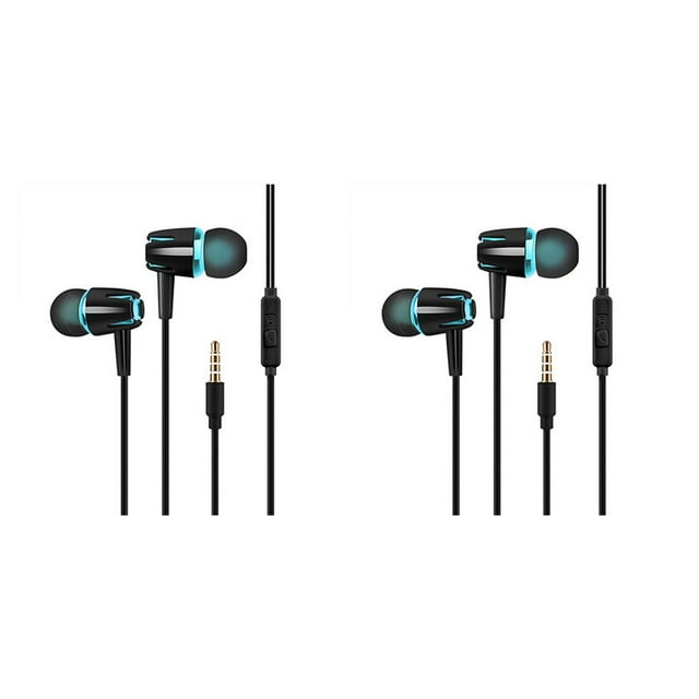 Inteprter Wired Earphone In-Ear Sport Running Walking Video Play Pocket Headphones Earbuds Portable Notebook Universal Music 2Conjunto