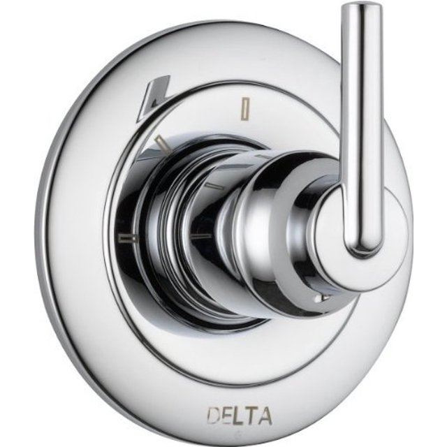 (chrome) - Delta Faucet T11859 Trinsic, Garniture de Déviateur 3 Fonctions, chrome