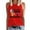 Red, variant on DQRPSEETB Ladies Summer Tops Women's Independence Day I'm Just Here for the Flag Print Tank Top Fitted Tank Tops for Women