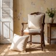 thumbnail image 6 of Unique Bargains 2 Pack Fine Stripe Throw Pillow Covers Cotton Blend Cases Beige 18"x18", 6 of 8