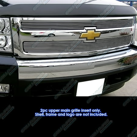Polish Billet Grille Grill - Fits 2007-2013 Chevy Silverado 1500 Billet Grille Grill Insert