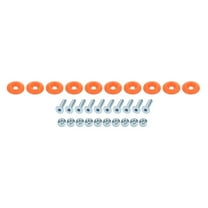 Allstar Performance Countersunk Bolt Kit Fluorescent Orange 10pk