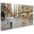 thumbnail image 2 of Trademark Fine Art "Ghost Biker Rides Gothic Barcelona" Canvas Art by Yale Gurney, 2 of 3