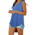 thumbnail image 3 of Liacowi Women Casual Vest Tops V Neck Sleeveless Summer Loose Tank Tops, 3 of 5