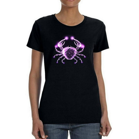 Neon Crab Shaped T-Shirt Women -Image by Shutterstock, Female XX-Large