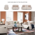 thumbnail image 2 of Bowery Hill Contemporary 87"W x 40"D x 41"H Polyester Orange Reclining Sofa, 2 of 7