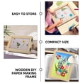 thumbnail image 3 of Shisuyan 2Pcs Paper Crafts Mesh Mold Paper Making Frame DIY Paper Making Frame Paper Frame, 3 of 8