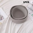 thumbnail image 2 of Woven Style Storage Basket Elliptical Cotton Rope Bin Organizer For Home Office Small Items Machine Washable, 2 of 2