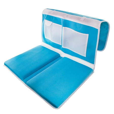 UPC: 0707918895352 | Bath Kneeler Pad & Elbow Armrest Mat for Bathtub – Baby Bath Kneeling Pad For Moms – Foldable Non Slip Safety Bathtube Padded Cushion w/ Storage Organizer & Knee Rest For Baby Bathing & Washing