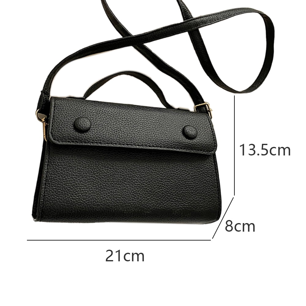 Medium Compartment Satchel Crossbody Bag Purse Handbag,black，G35995