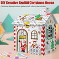 thumbnail image 4 of Christmas Color,3D Colorful Kids Christmas Gingerbread House Castle,DIY for Kids Cardboard Coloring Color Game Craft Activity Gift, 4 of 7