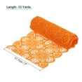 thumbnail image 2 of Unique Bargains Lace Ribbon 10 Yards 7 Inch Lace Flower Trim for Craft Headbands Wedding Tangerine, 2 of 5