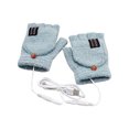 thumbnail image 2 of Guantes eléctricos USB Cómodos mitones portátiles con calefacción para el hogar (verde) Likrtyny Libre de BPA, 2 of 6