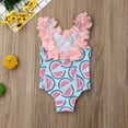 thumbnail image 4 of Aunavey Toddler Baby Girl One-Piece Swimsuit Watermelon Icecream Ruffle Swimwear Summer Bikini Bathing Suit, 4 of 8