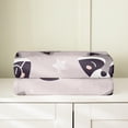 thumbnail image 4 of lokua Cute Raccoon Blanket,Kawaii Raccoon Throw Blanket Twin 60x80,Cartoon Raccoon Head Pattern Fuzzy Blanket for Chair Dorm,White Stars Printed Fleece Blanket Bedroom Living Room Decor, 4 of 6