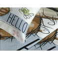 thumbnail image 4 of Ambesonne Owls Quilted Bedspread Set 3 Pcs, Cartoon Butterfly Hello, King Size, Multicolor, 4 of 5