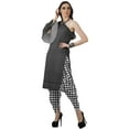 thumbnail image 3 of Moomaya Designer Printed One Shoulder Bell Sleeve Kurti w/ Pants Ethnic Clothing Sets For Women, 3 of 7