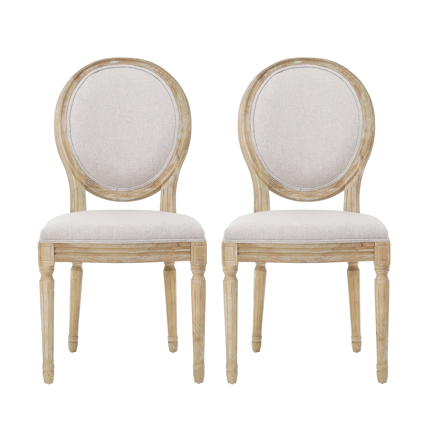 Kadyn French Country Fabric Dining Chairs, Upholstered Fabric Dining Chair with Back, Mid-Century Modern Dining Chairs for Bedroom, Beige Kadyn French Country Fabric Dining Chairs, Upholstered Fabric Dining Chair with Back, Mid-Century Modern Dining Chairs for Bedroom, Beige