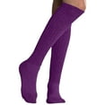 thumbnail image 3 of MDR Distributors MDR Women and Men Slouch Socks Extra TallExtra Heavy Cotton Socks Made in USA Size 9-11, Pack of 6 (6 Purple), 3 of 7