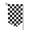 Sharp Corner, variant on Checkerboard Double Sided Garden Flag for Indoor Outdoor Decorations 12.5 * 18 Inches Square