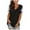 Black, variant on RYDCOT Women's Lace Short Sleeve V-Neck T-Shirt Loose Casual Summer Tee Tops White XL