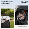 thumbnail image 3 of Propane Gas and Charcoal Grill Combo, Dual Fuel Outdoor BBQ Grill Stainless Steel Lids for Patio Garden Picnic Backyard Barbecue Cooking, Silver, 3 of 6