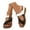 Brown, variant on Mepaouo Wedge Sandals for Women Summer Dress Walking Shoes Comfortable Casual Slip on Slides Black 6