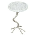 thumbnail image 3 of Joel Side Table White & Silver, 3 of 5