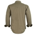 thumbnail image 2 of Coevals Club Men's Western Cowboy Long Sleeve Pearl Snap Casual Soild Work Shirts Kangaroo 9 Large, 2 of 3