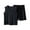 Black, variant on DAETIROS Boys Pajamas Sets-Soft Cotton Solid Tank Top and Elastic Shorts Boys Summer Lounge Set Green Size 2-15