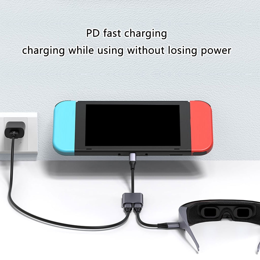 2 in 1 USB C Hubs AR Glasses Docking Station Offering PD Charging and Data