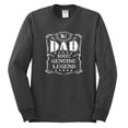 thumbnail image 2 of Wild Bobby, No. 1 Dad Genuine Legend Father's Day Mens Long Sleeve Shirt, Charcoal, Small, 2 of 6
