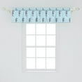 thumbnail image 2 of Ambesonne Seahorse Window Valance, Tropical Aquatic Theme, 54" X 12", Pale Blue Indigo, 2 of 3