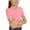 Pink, variant on lnmuld Toddler Girls Solid Color Ribbed Knit Short Sleeve Crewneck Tee, Casual Everyday Wear Size:9-10 Years