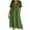 Green, variant on Vacation Dresses for Women Beach Summer Female V-Neck Short Sleeve Midi Shirt Dress Style D-83 Casual Dress Plus Size Summer Dresses , Beige XL