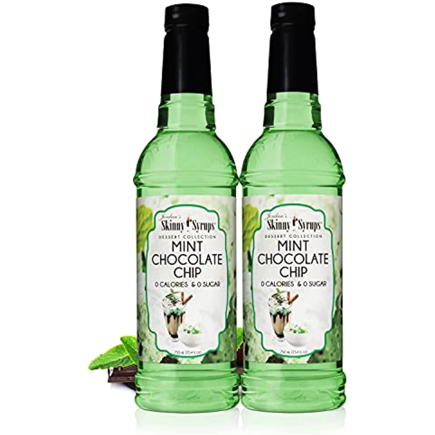 Jordans Skinny Mixes Syrups Mint Chocolate Chip, Sugar Free Flavoring Syrup, 25.4 Oz Bottle
