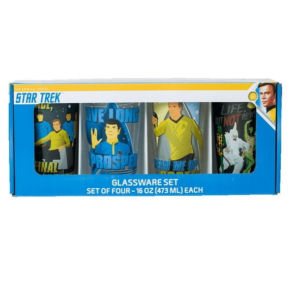 Star Trek Life Scotty Prosper Pint Glass Set, 4 Piece, 16 oz