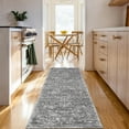 thumbnail image 2 of CAROMIO Indoor Area Rug 2' x 6' Runner Rug for Living Room Boho Vintage Rug Floral Bedroom Rug, Gray, 2 of 5