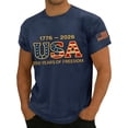 thumbnail image 3 of Trgacdwlo S-4XL 250 Anniversary USA Mens Shirts Big and Tall 4th of July Shirts Patriotic Short Sleeve Jersey for Men, 3 of 4