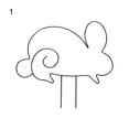 thumbnail image 2 of Flmtop Stable Plant Support Ring Practical Metal Creative Rabbit Shape Flower Support Ring for Home, 2 of 7