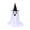 Light Blue, variant on Blateno Freestanding Ghost Halloween Porch Decor with Witch Hat 7 Funny Face Designs Standing Ghost Yard Ornament Indoor Outdoor Reusable Halloween Party Front Door Lawn Decor Prop