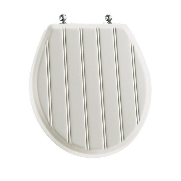 Mayfair Round White Molded Wood Toilet Seat