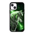 thumbnail image 1 of Wolf Green iPhone 15 Case,iPhone 16, 1 of 3