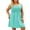 *Sky Blue, variant on VBVC Women's Plus Eyelet Embroidery Sleeveless Dress,Ladies V-Neck A-Line Empire Waist Mini Dress,Casual Loose Fit Summer Tank Dress For Women,Army Green,XL-5XL