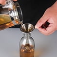 thumbnail image 4 of Paquete de 3 mini embudos de acero inoxidable, embudos pequeños multiusos para beber licor, botella de aceite esencial, polvo de especias, botellas de color ámbar, 4 of 5