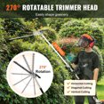 thumbnail image 5 of Floseru 2026 New 5-in-1 Gas Powe Trimmer Kit - 52CC 2-Cycle Commercial Weed Eater, Brush Cutter, Edger & Hedge Trimmer Attachments, 1.2L Tank & Extension Pole for Professional Landscaping, 5 of 9