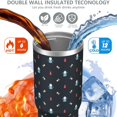 thumbnail image 3 of Christmas 30oz Handheld Travel Tumbler with Handle – Double Wall Stainless Steel Insulated Cup, Flip Straw Lid, Leak-Proof & BPA-Free for Hot and Cold Drinks – Durable Coffee & Juice Mug Black, 3 of 7